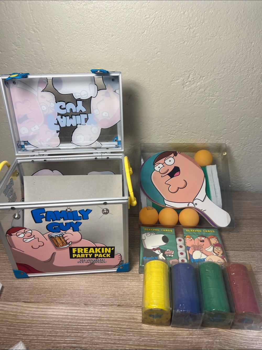 Family Guy Freakin' Party Pack SEALED Games & Case ONLY (No DVDs) gift set